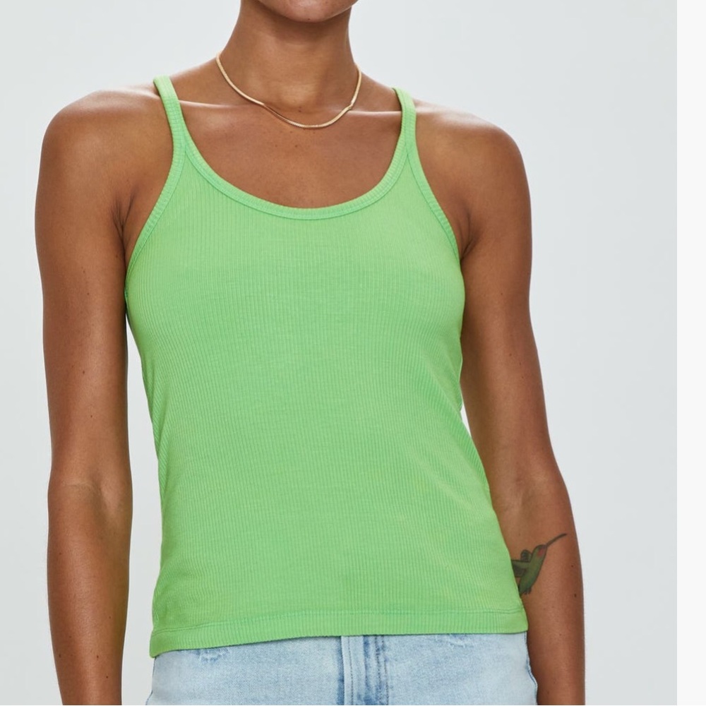 NWT Pistola Paloma Rib Tank in Kiwi